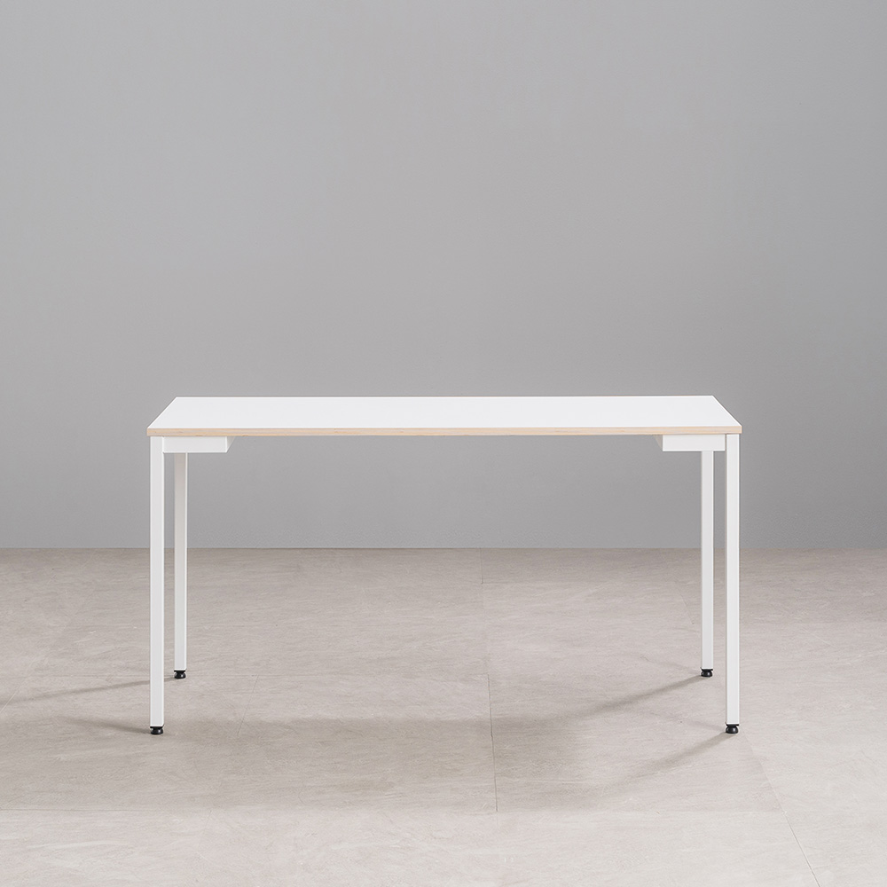 리시스커스텀 베이직 책상 1400x600mm, 화이트 - 상품 이미지