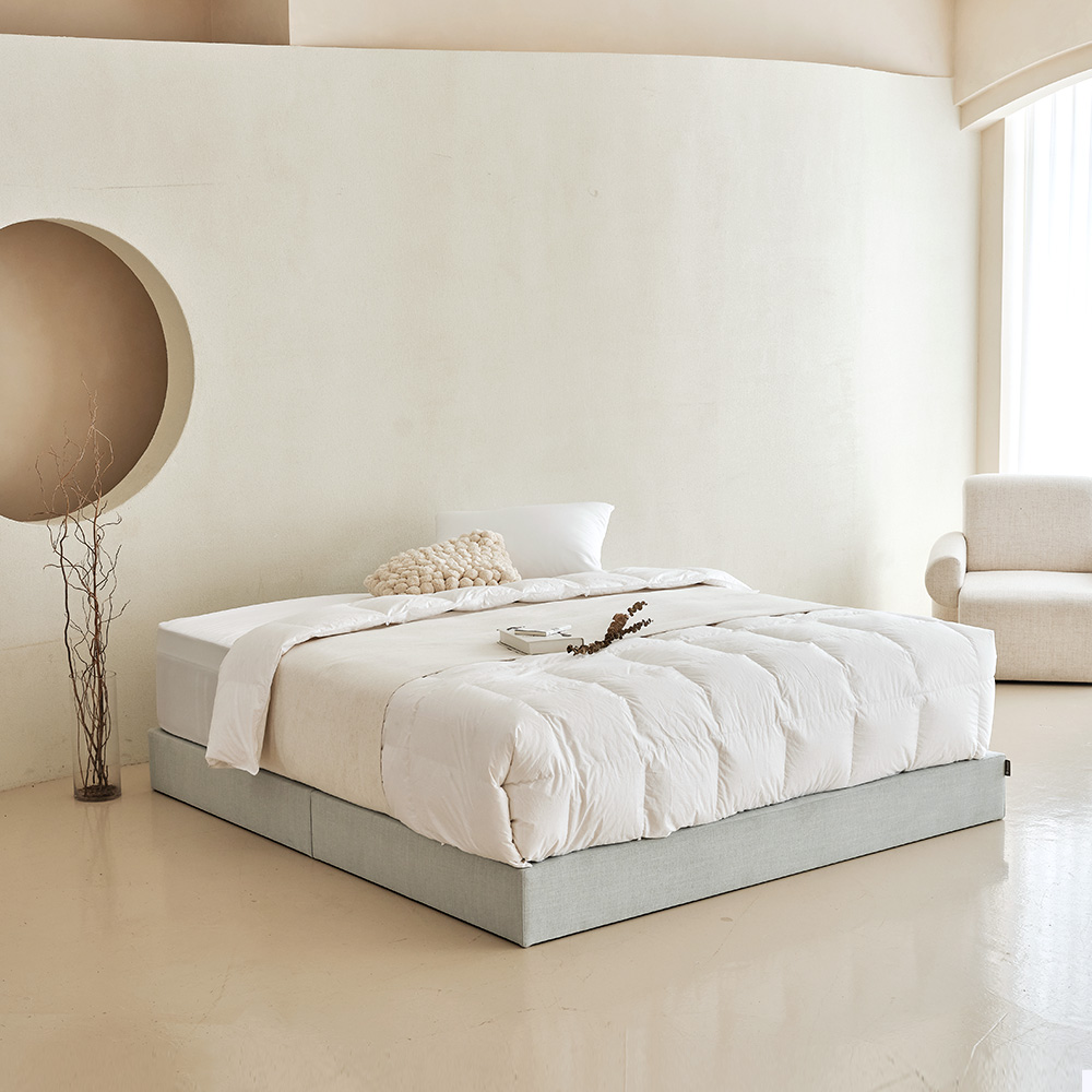 슬립퍼 평상형 침대프레임 파운데이션 저상형 무헤드 헤드없는 침대 깔판 S/SS 10cm