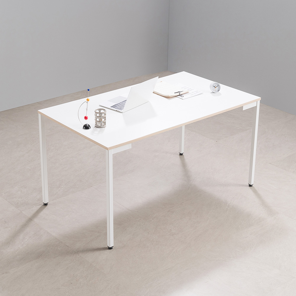 리시스커스텀 베이직 책상 1400x800mm, 화이트 - 상품 이미지