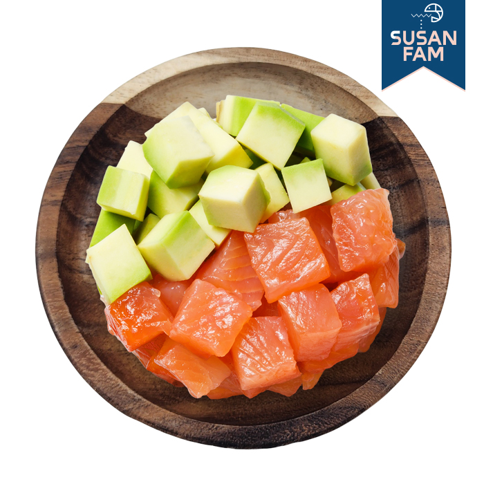 연어큐브 400g 냉동연어 큐브 슬라이스 다이스 - 상세 이미지 4