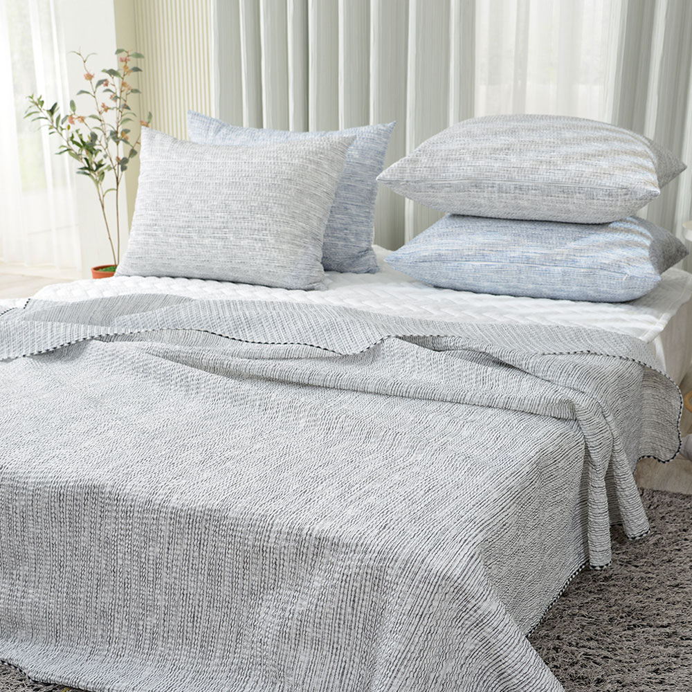 얇은 홑이불 시어서커 미니체크 여름이불 단품