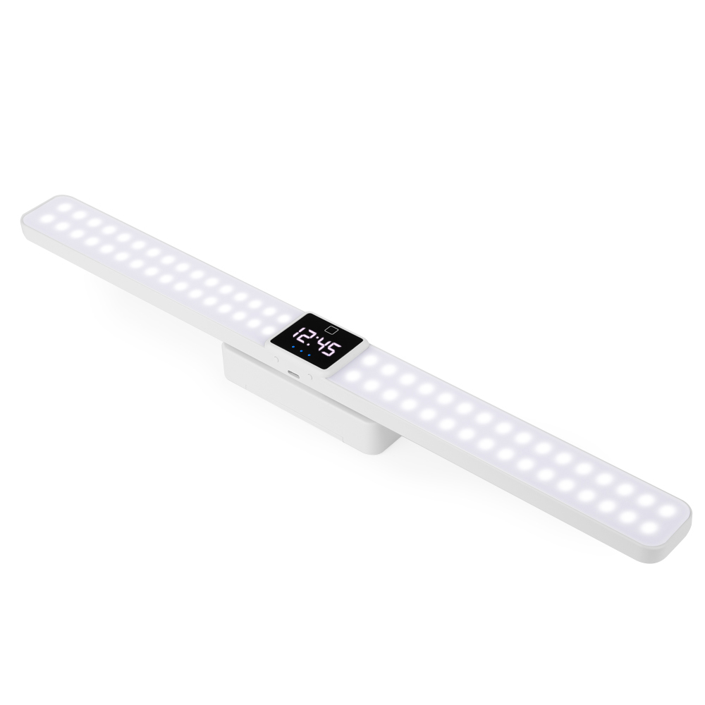 막대형 자석 충전식 무선 시계 LED 스탠드 (충전지 미포함)