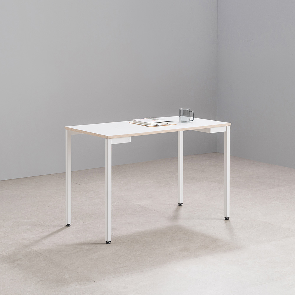 리시스커스텀 베이직 책상 1000x600mm, 화이트 - 상품 이미지