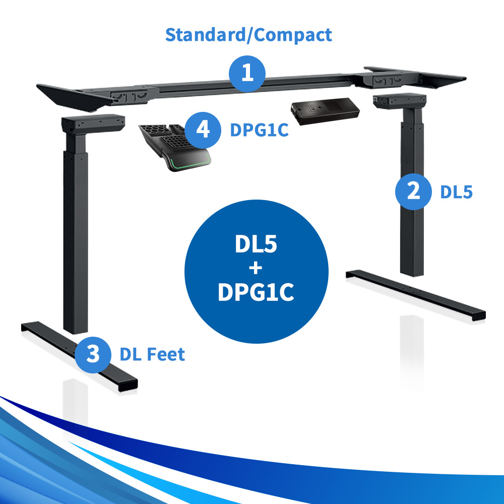 디포코 리낙 듀얼모터 DL5 모션데스크 DIY 프레임 스탠딩책상 - 상세 이미지 2