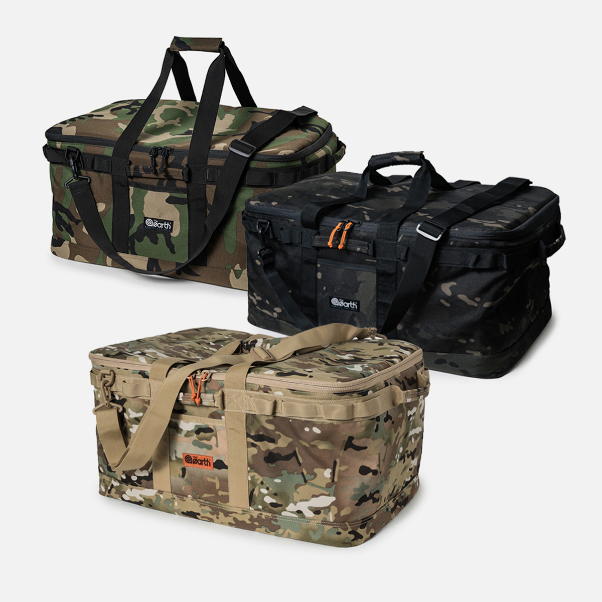 디얼스 캠핑 52L 카모 멀티백 수납 가방 밀리터리 보관 용품 파우치 카고백 멀티캠 블랙