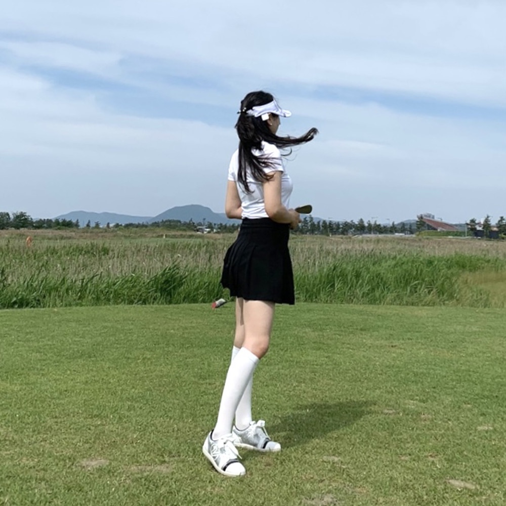 고급 압박 니삭스 반스타킹 반양말 종아리 무릎 양말 골프 스타킹 여성 롱양말 릴삭스