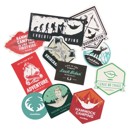 루엣비든 캠핑 스티커 세트 11개입