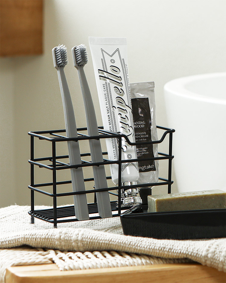 스텐 칫솔꽂이 무타공 클린스텐 칫솔꽂이 면도기 치약 칫솔거치대