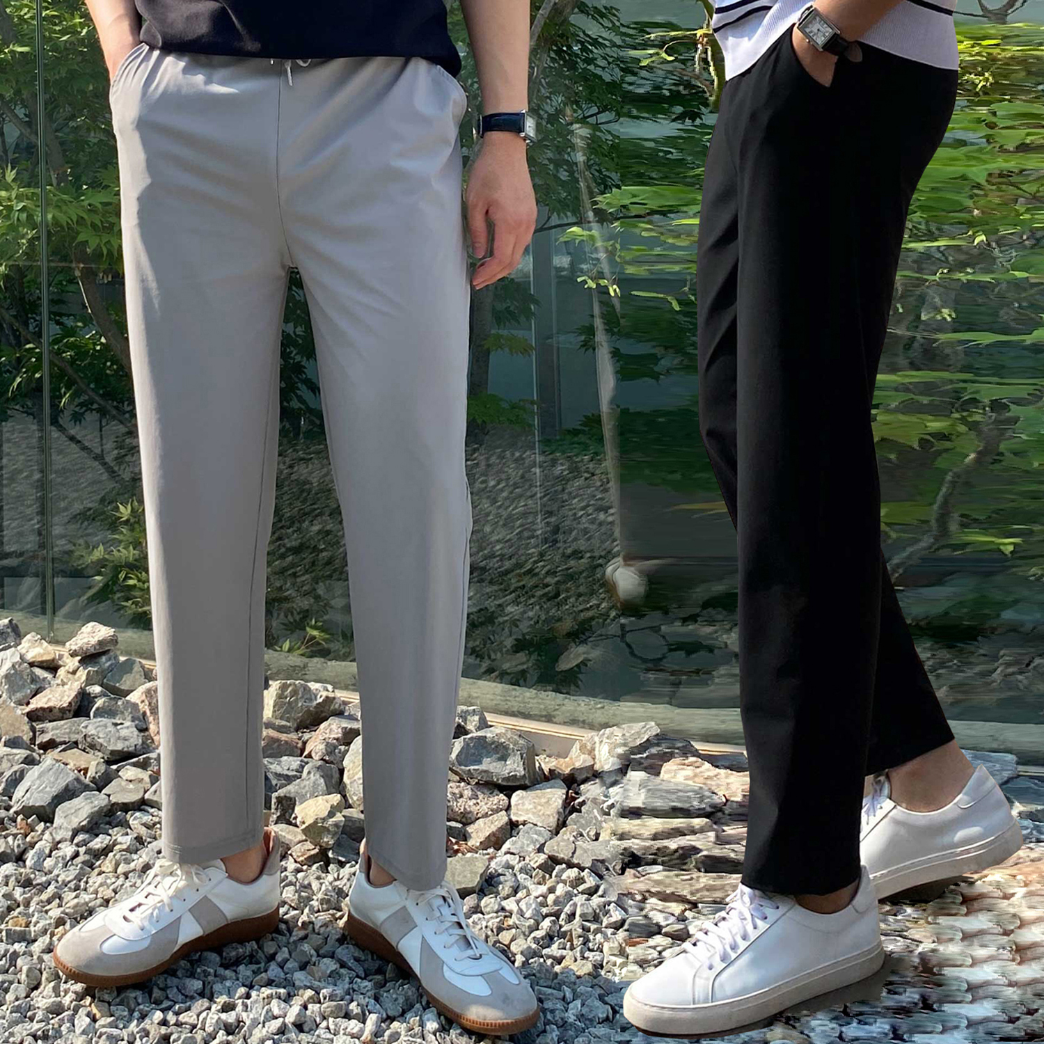 9부 냉장고바지 냉장고슬랙스 쿨슬랙스 - 상품 이미지