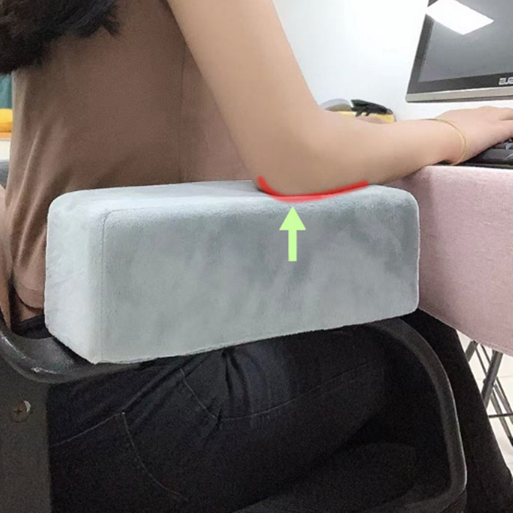 띵덕 의자 팔걸이 팔받침 팔꿈치 쿠션 굴곡형 1개 - 상세 이미지 5