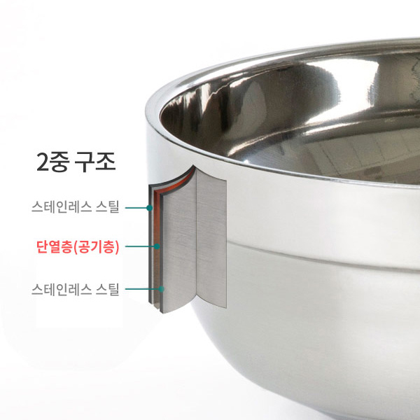 올비아 스텐304 냉면기 냉면그릇 18cm 칼국수 비빔밥 그릇 - 상세 이미지 3