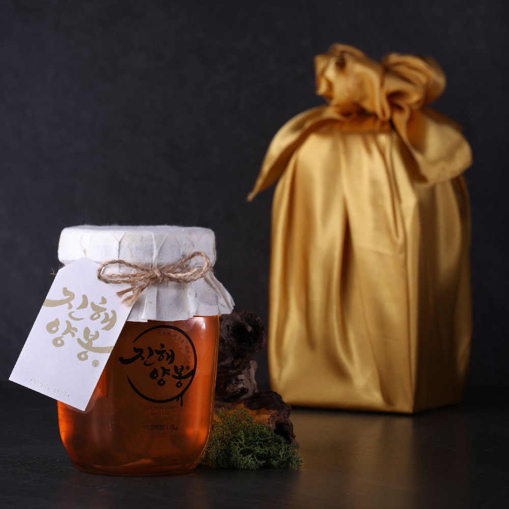 진해양봉 프리미엄등급 벌꿀 국산 야생화꿀 잡화꿀 1.2kg 답례품 꿀 선물 세트