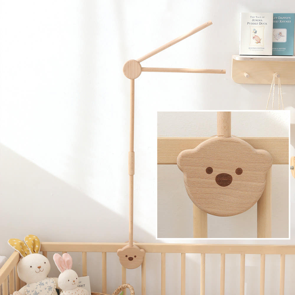 곰돌이 원목 모빌대