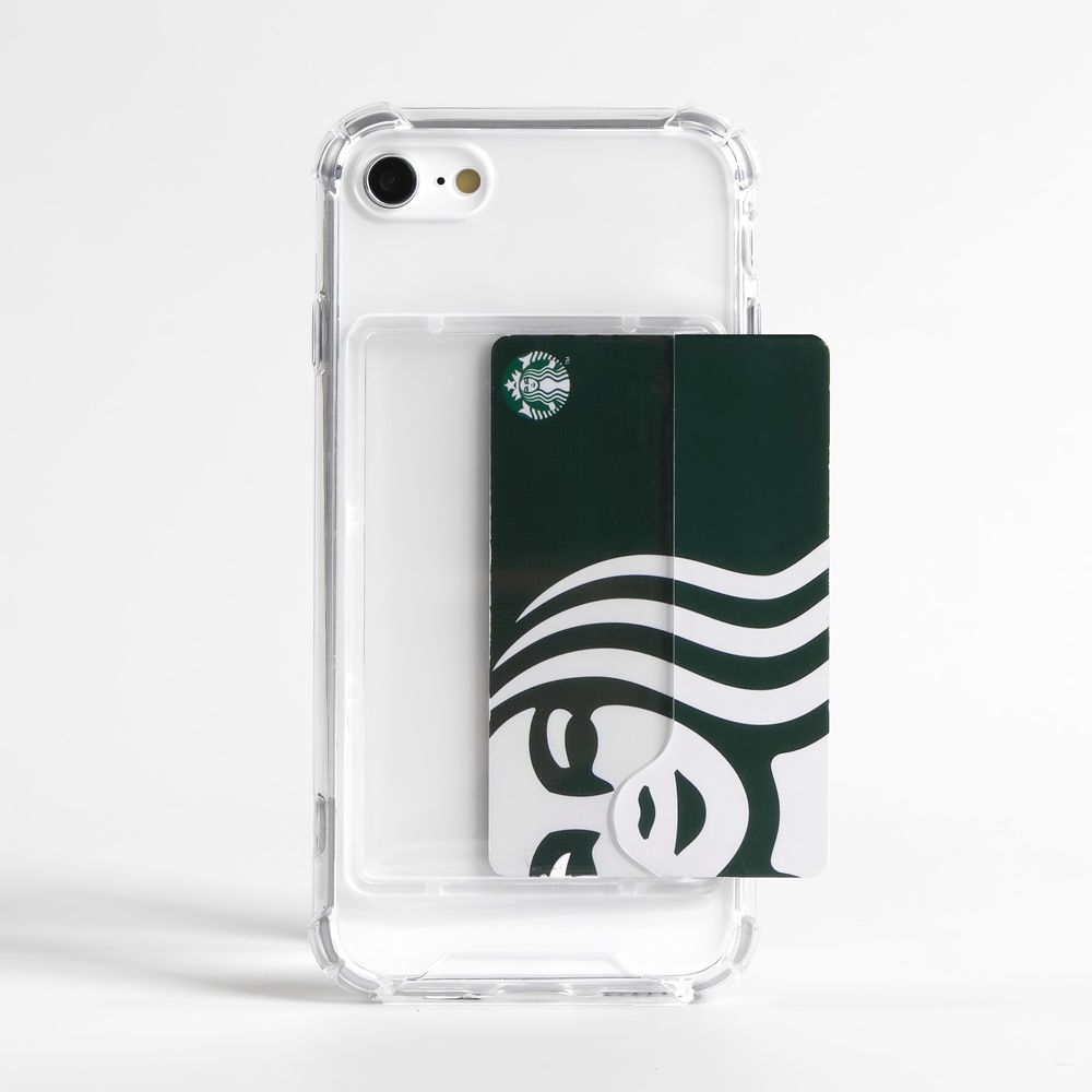 아이폰 카드 케이스 범퍼 투명, 아이폰SE3 / 아이폰SE2