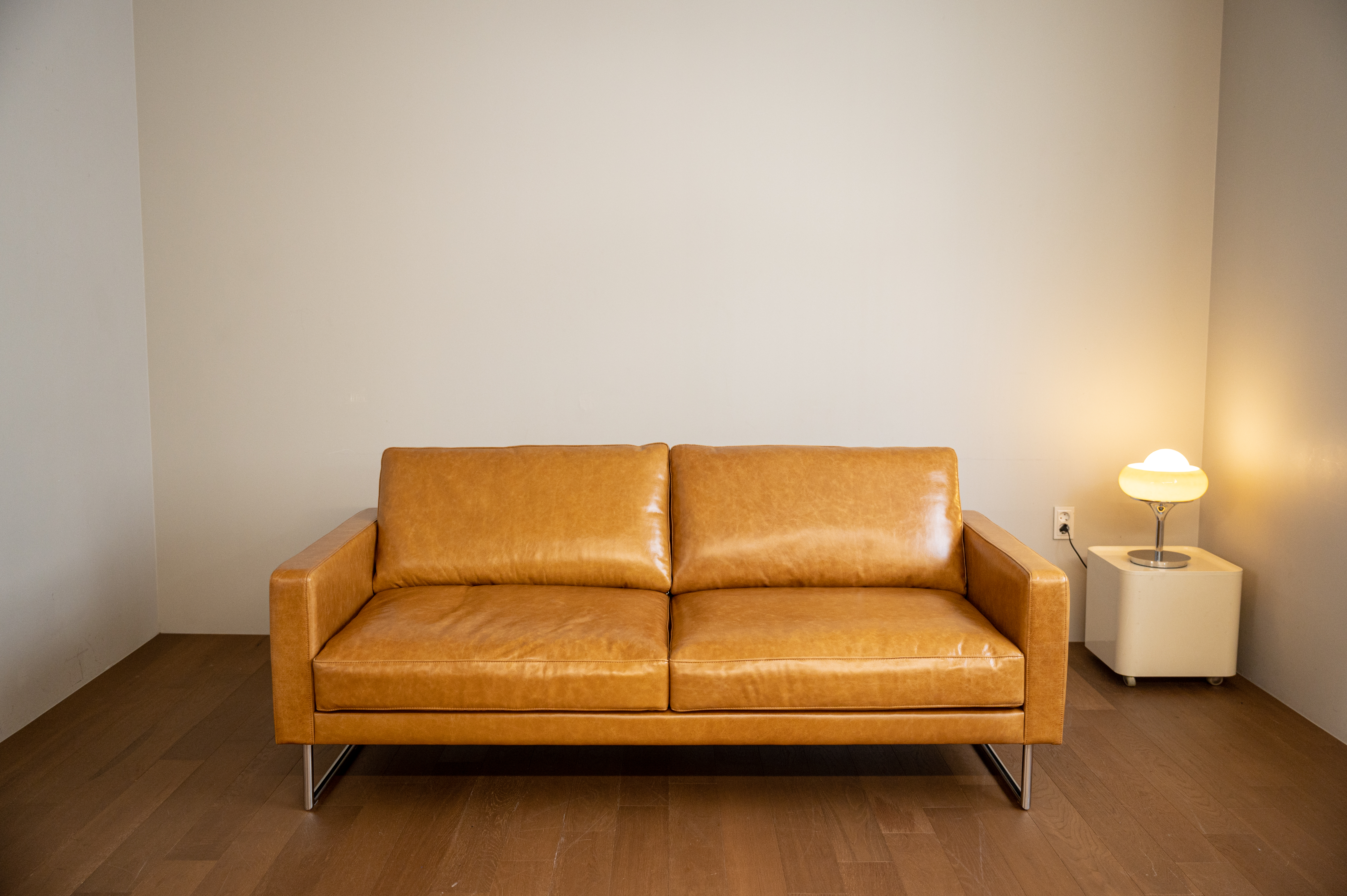 옐로우라이트 PH5 빈티지가죽 2인용 이태리 내추럴 통가죽 천연면피 전체가죽