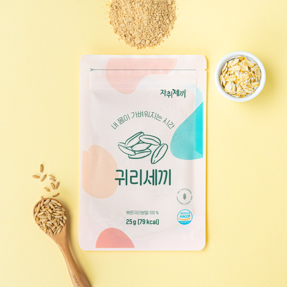 아침대용식 식사대용 선식 한끼 귀리가루 쉐이크 귀리세끼 30팩 세트 - 상세 이미지 3