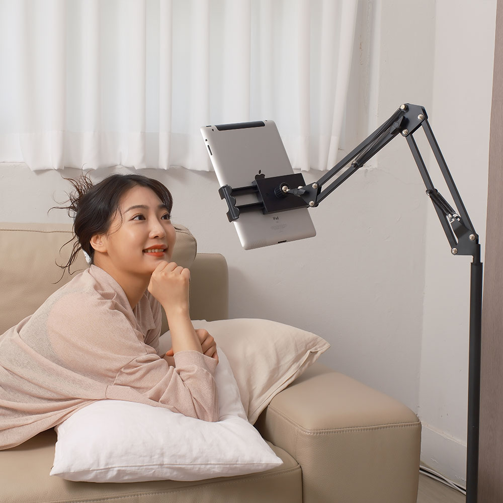 듀얼홈 아이패드거치대 갤럭시 탭 태블릿 거치대 휴대폰 스탠드 집게형 이미지 6