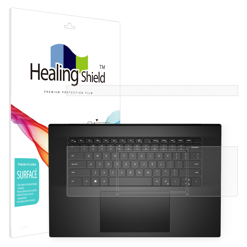 델 XPS 17 9730 무광 팜레스트/터치패드 필름 2매 - 상품 이미지