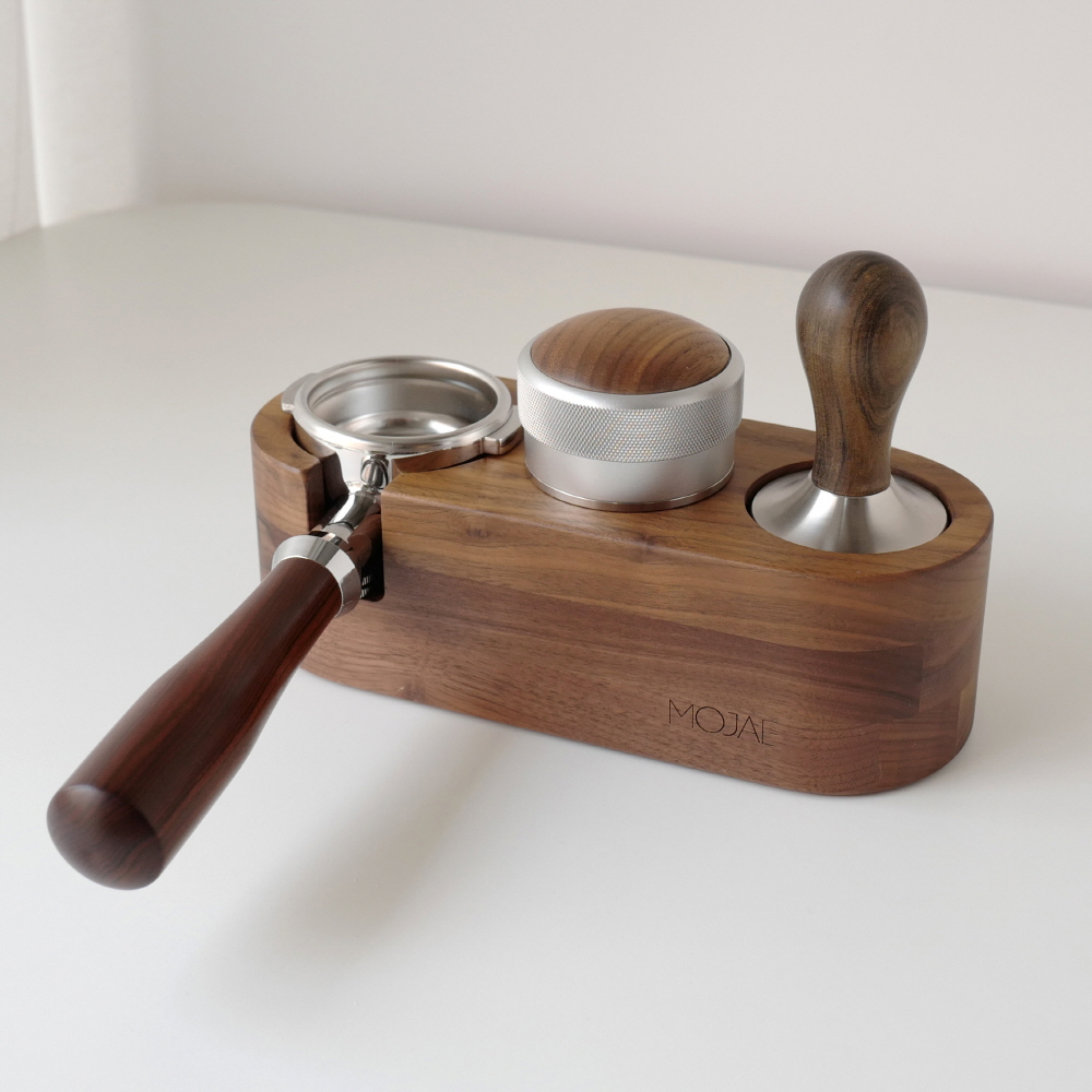 커피 우드 템퍼 58.5mm 카페 브레빌 드롱기 탬퍼 탬핑 - 상세 이미지 5