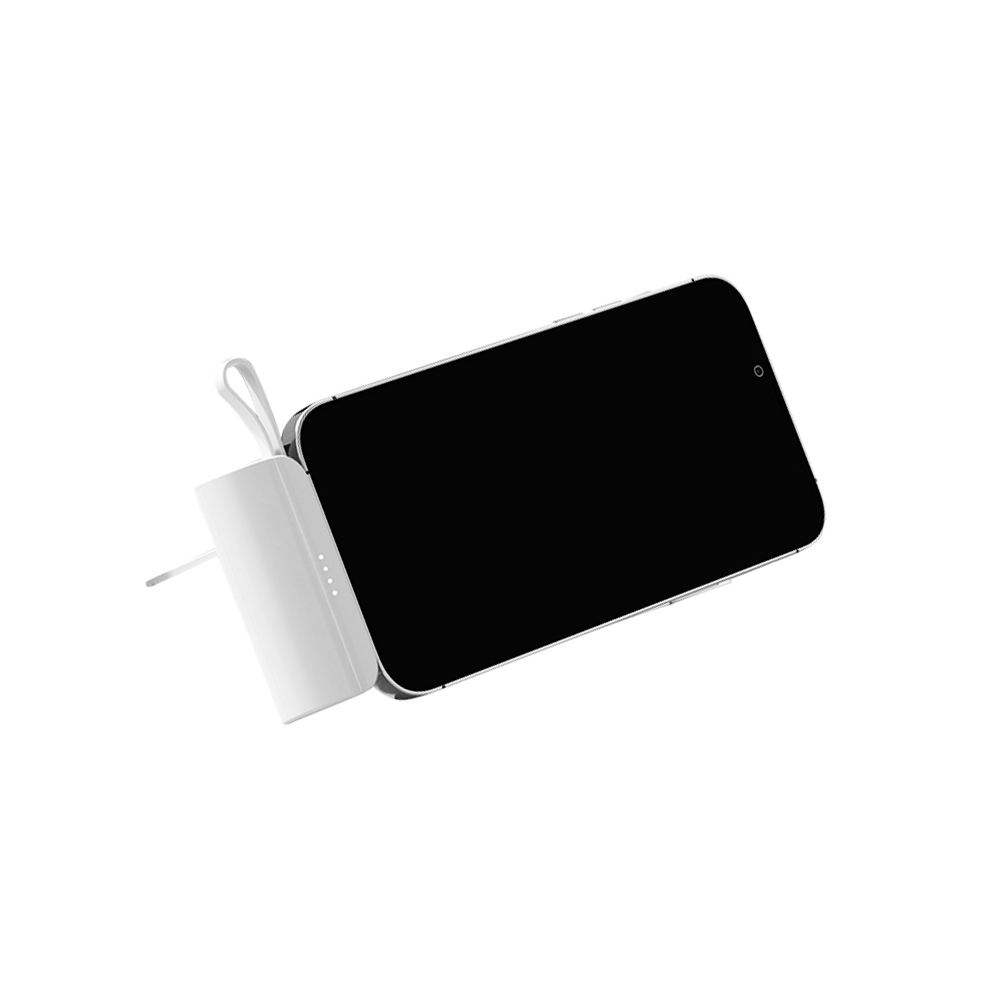 듀얼 일체형 보조배터리 미니 5000mAh 아이폰8핀 군인 C타입 갤럭시 z플립 2IN1 - 상세 이미지 5