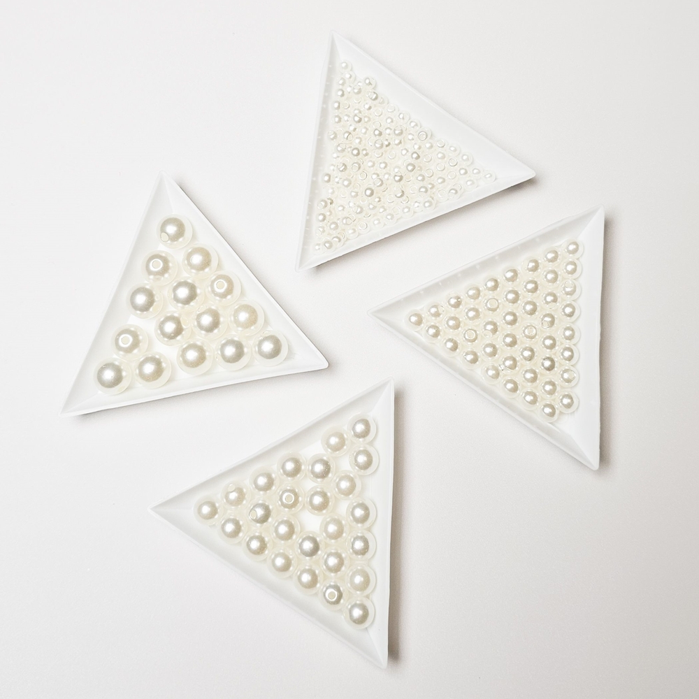 모조 진주 구슬 4mm 6mm 8mm 10mm 비즈공예 키링 열쇠고리 팔찌 슬라임 만들기