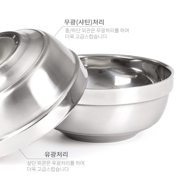 올비아 스텐304 냉면기 냉면그릇 18cm 칼국수 비빔밥 그릇 - 상세 이미지 5
