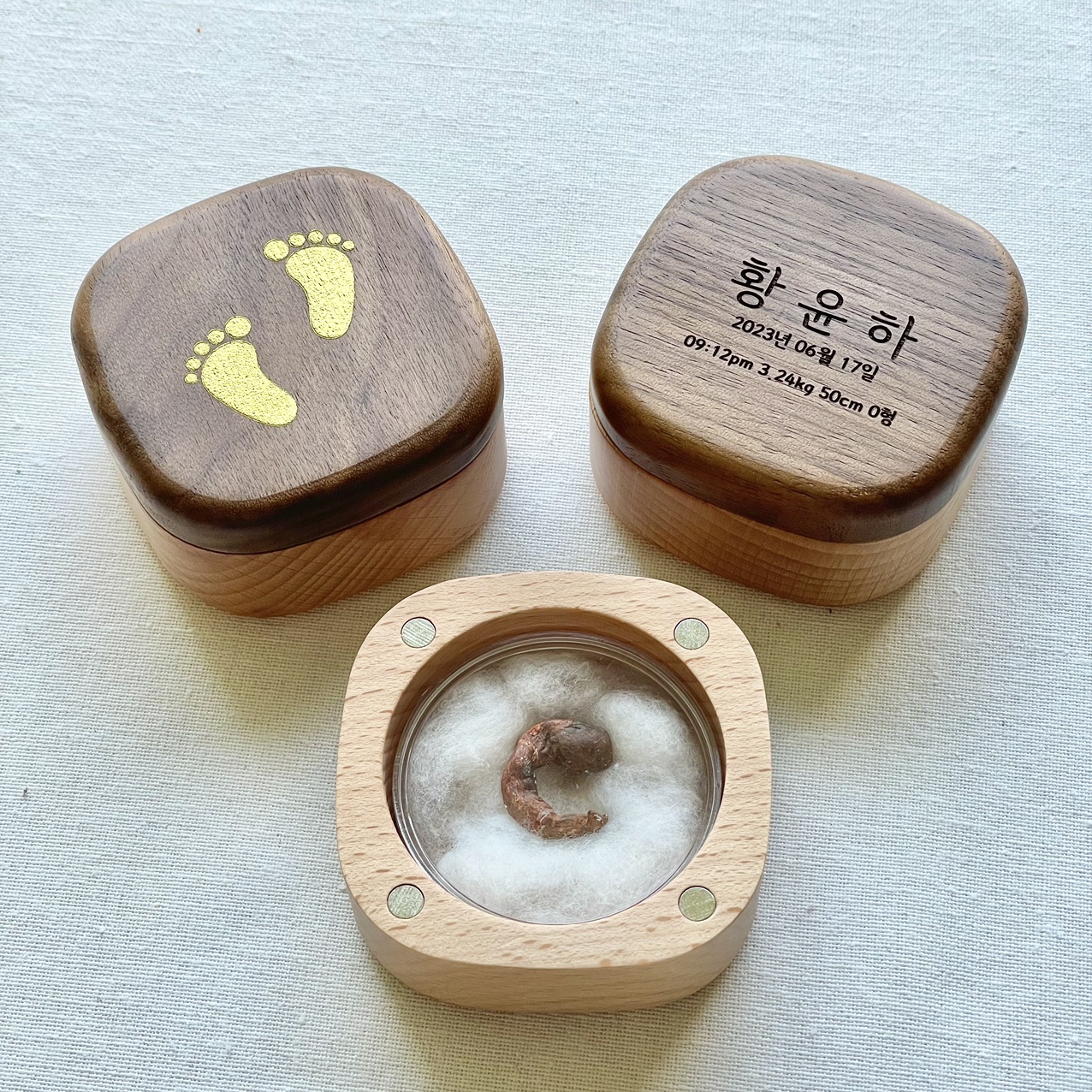 아가모아 탯줄 보관함 제대 보관 목화솜