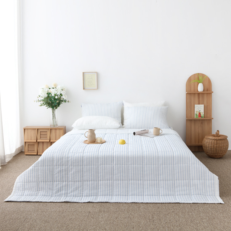 쿠르쿨 시어서커 여름 차렵이불 블루스트라이프 SS