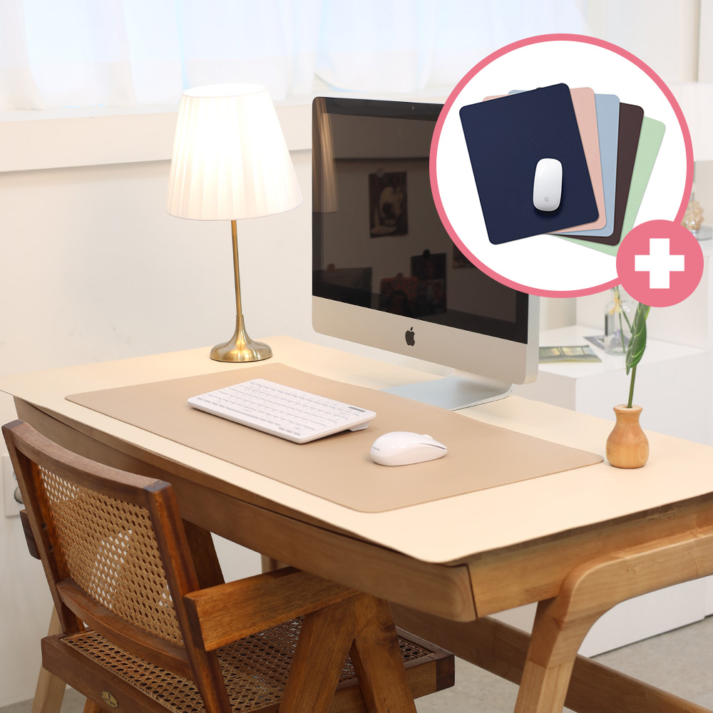 브로키 데스크매트 보호 패드 가죽 덮개 깔판 사무실용품 작업 90x45 제품 이미지