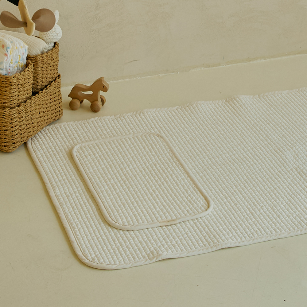 말랑하니 아기 양면 쿨매트 침대 패드 신생아 냉감매트 누빔 이케아