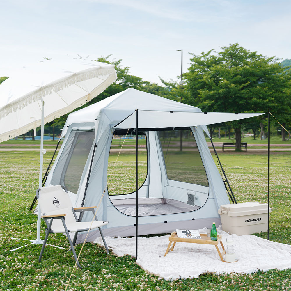 빈슨메시프 하모니 스위트 원터치 텐트 캠핑 그늘막 오토 팝업 낚시 모기장 감성텐트