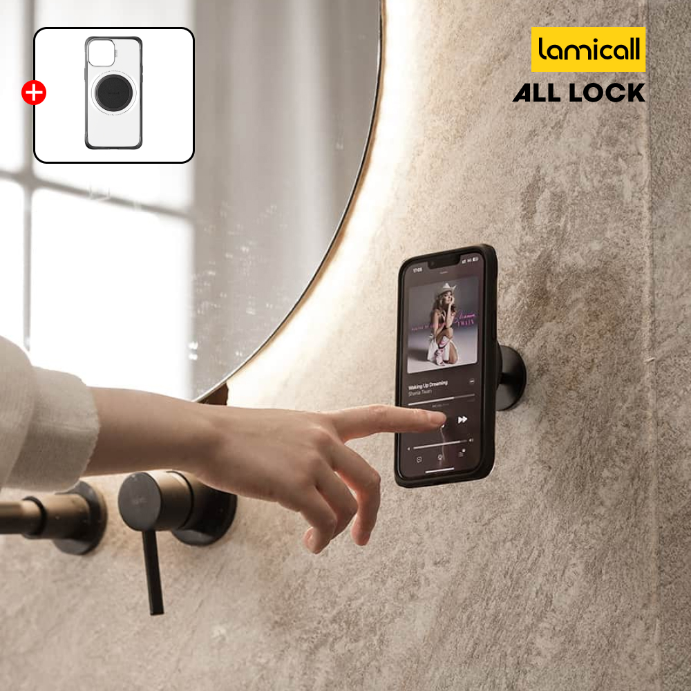 라미콜 올락 휴대폰 맥세이프 벽거치대 부착형 주방 싱크대 벽걸이 벽면걸이 거치대마운트 - 상품 이미지