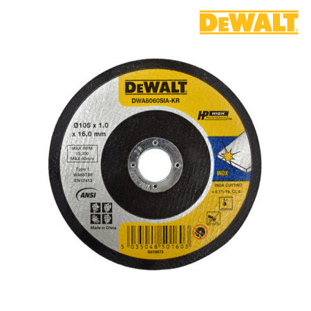 디월트 절단석 DWA8060SIA 100mm 금속 스텐용 절단