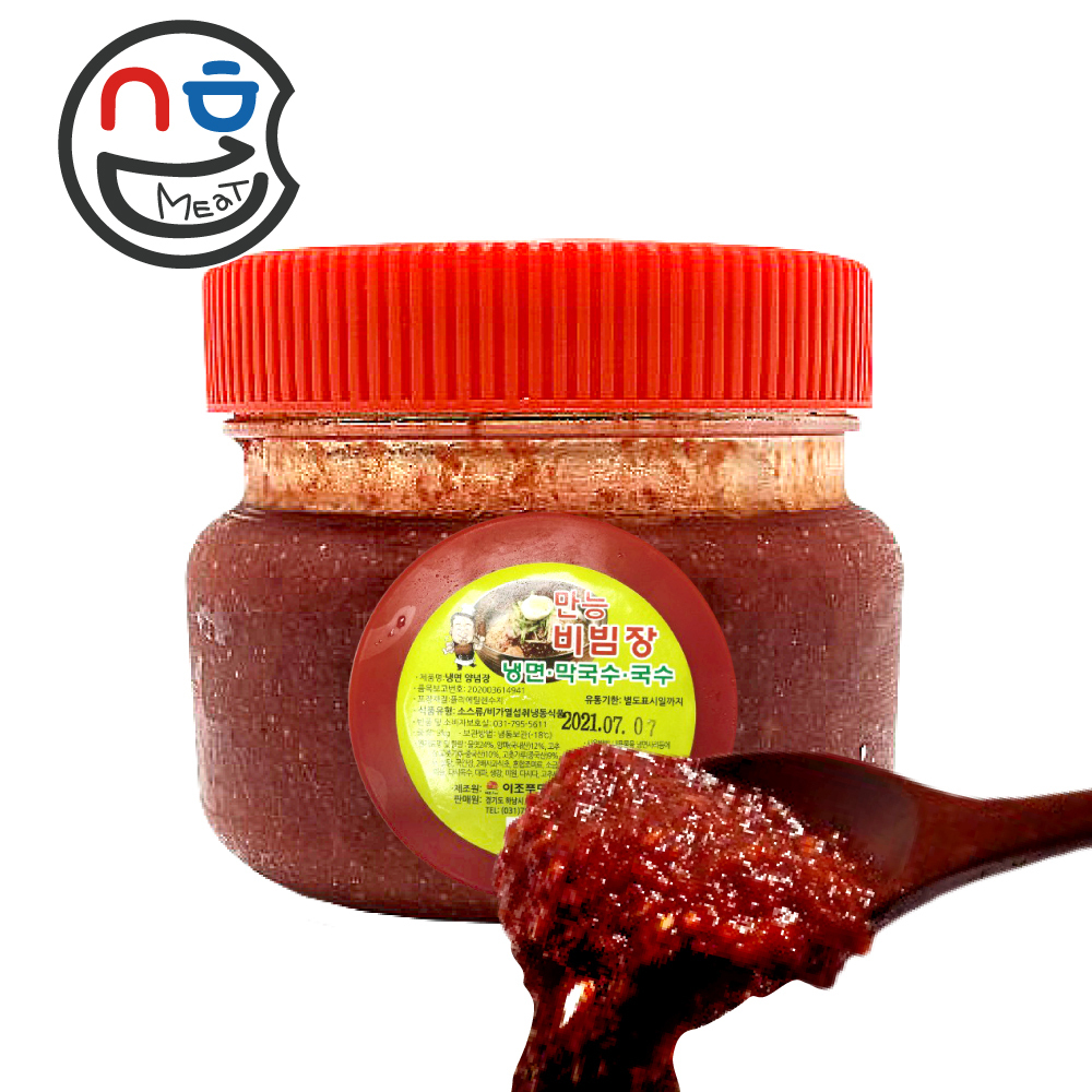 하남이조푸드 만능 양념장 500g 미역국수 비빔면 소스 비빔장 냉면 곤약 막국수 쫄면