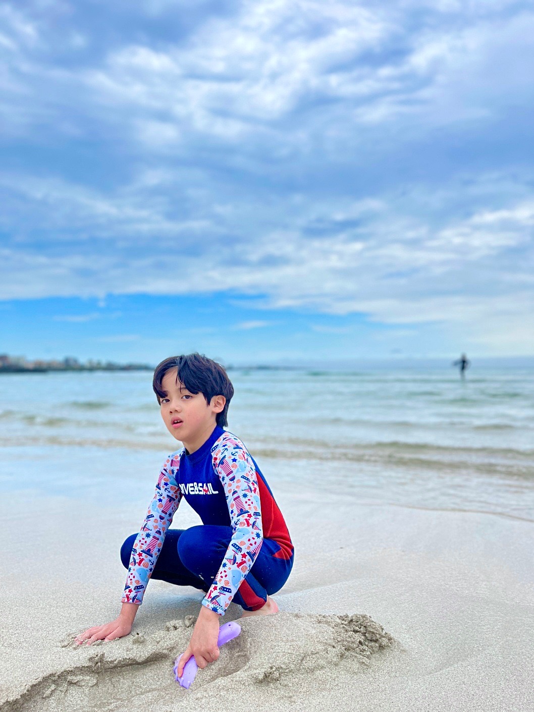 마린롤린 유아래쉬가드 키즈서핑슈트 아동 전신 네오프렌 어린이 보온 웻슈트 수영복 바다생존 - 상세 이미지 4