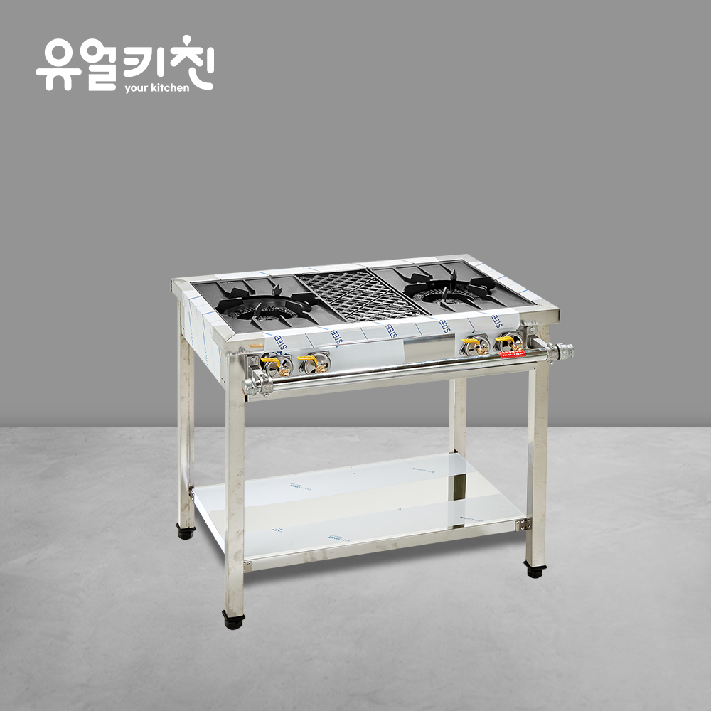 블랙탑 업소용 간택기 식당용렌지 900 2구 도시가스(LNG)