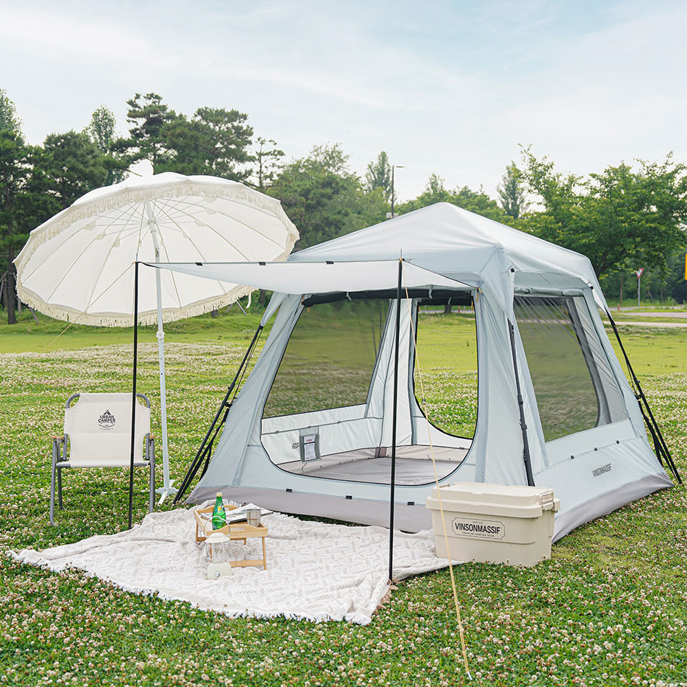 빈슨메시프 하모니 스위트 원터치 텐트 캠핑 그늘막 오토 팝업 낚시 모기장 감성텐트