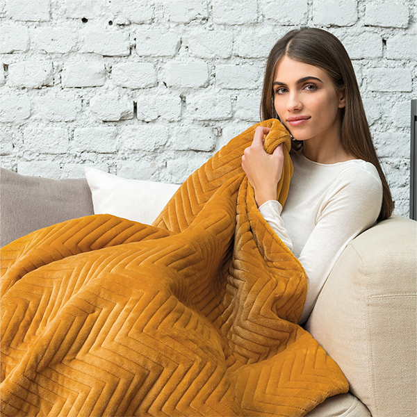 이탈리아 이메텍 전기담요 다용도 전기이불 캠핑담요 오버블랑켓 슈퍼싱글 GOK-920 (골드 헤링본)