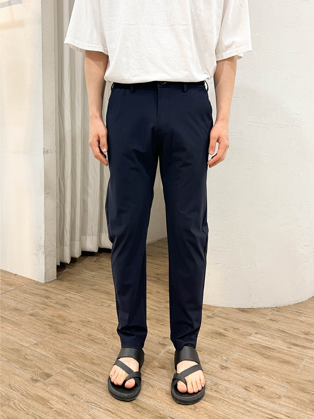 쿨슬랙스 냉장고슬랙스 아이스 슬랙스 봄 여름 밴딩 스판 정장바지 남자 치노팬츠 - 상세 이미지 4