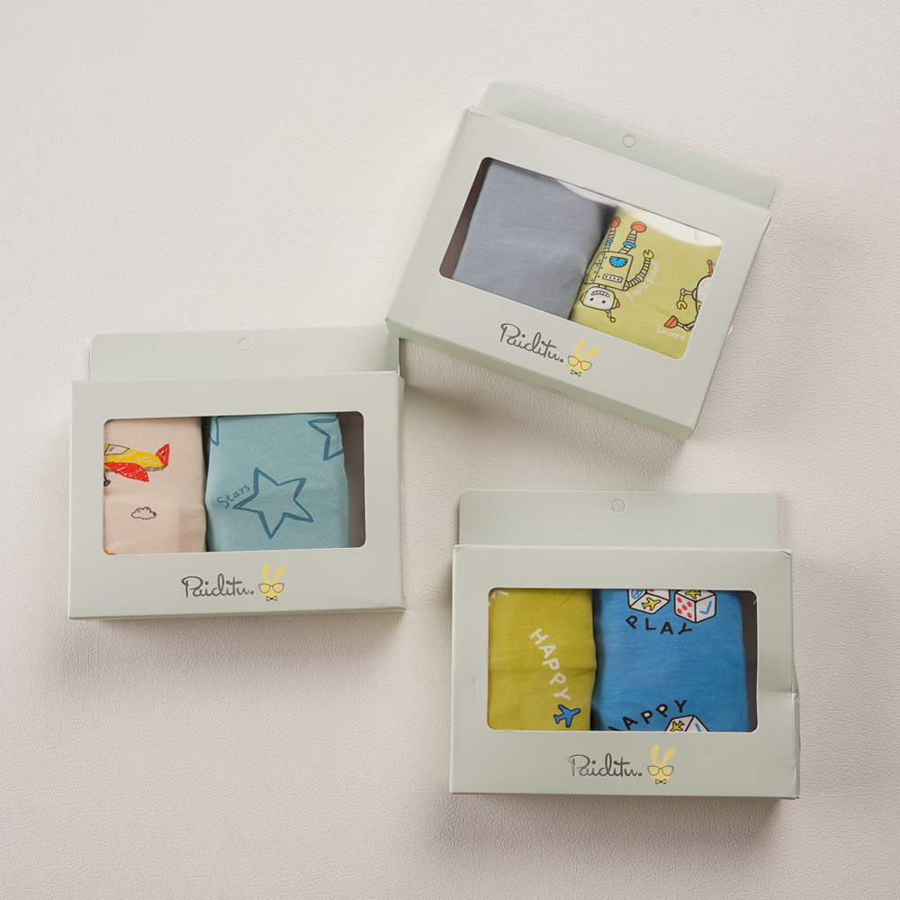 [빌도르] 체크베어 6매 남아 드로즈 사각 아동 키즈 어린이 팬티