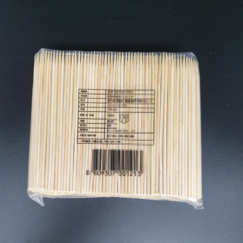 튼튼한 대나무 꼬지 꼬치 2.5mmx10cm 30,000개 1박스 대용량 업소용 나무 꼬치 - 상세 이미지 2