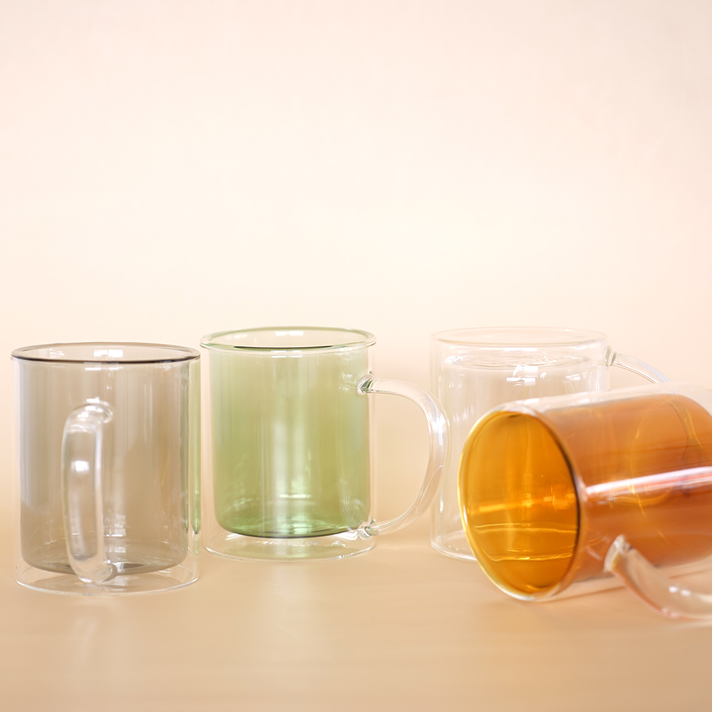 더블월 이중 내열 유리컵 300ml 머그컵 유리 머그잔 투명 - 상세 이미지 3