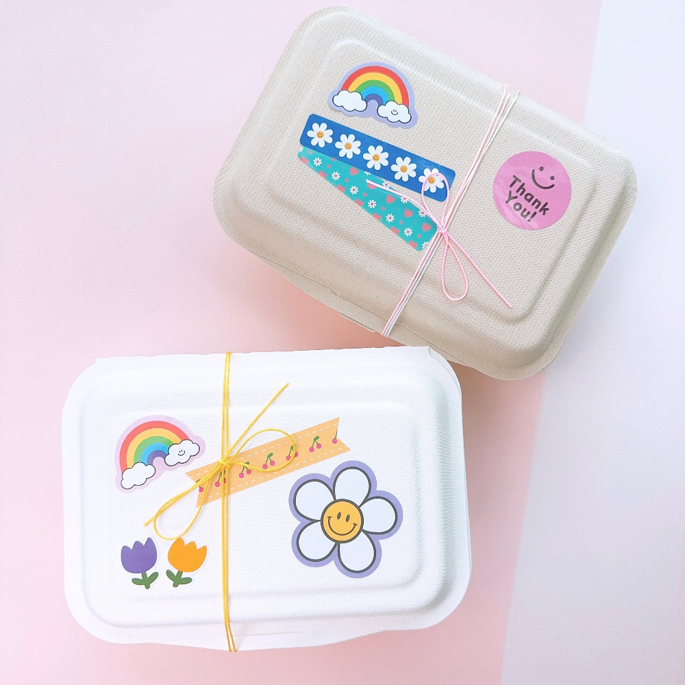 직사각 포장 박스 5p 디저트 케이크 쿠키 떡 초코릿 구디백 선물 포장 종이 상자 제품 이미지