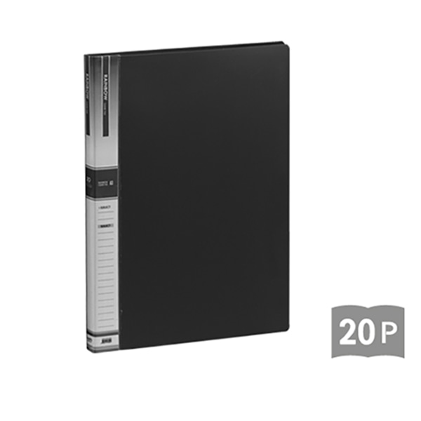 A3 클리어 화일 20P 검정색 - 상품 이미지