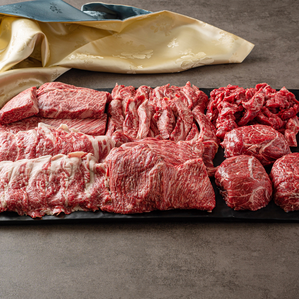 ++1 투뿔한우 [갓성비 구이용모둠세트] 마장동 숙성로스 선물