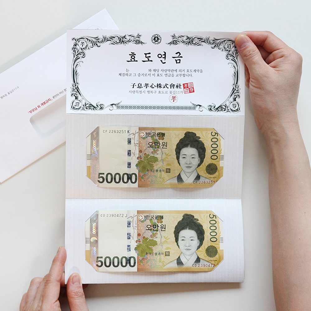 부모님 현금 효도 연금 선물 반전 용돈 박스 이벤트 봉투 생신 환갑 어버이날 이미지 6