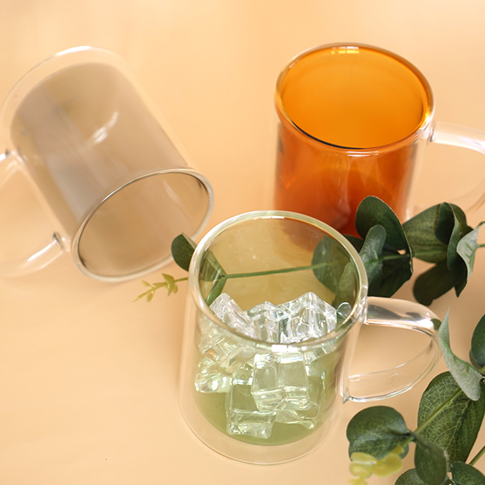 더블월 이중 내열 유리컵 300ml 머그컵 유리 머그잔 투명 - 상세 이미지 4