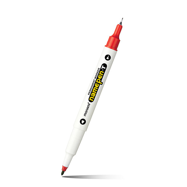 모나미 트윈 네임펜 적색 낱개 1자루 - 상품 이미지