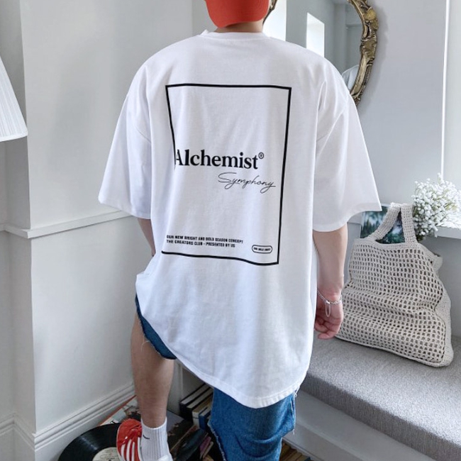 남자 알케 여름 박스 오버핏 아이스 분또 반팔티 95-110 - 상세 이미지 3