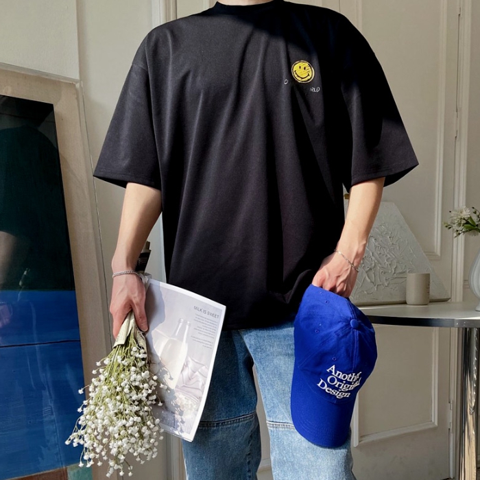 남자 크레파스 여름 박스 오버핏 아이스 쿨링 분또 반팔티 - 상세 이미지 3